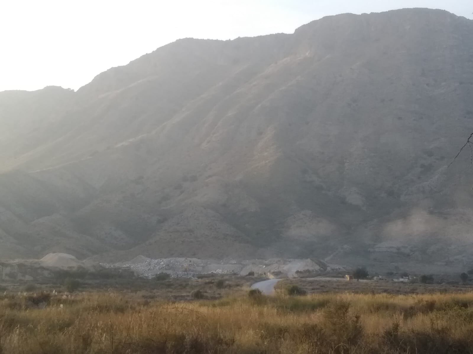 Imagen general de la sierra donde se encuentran los terrenos de Agost