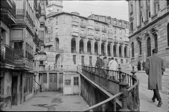 El exterior del Bar la Unión en 1960.