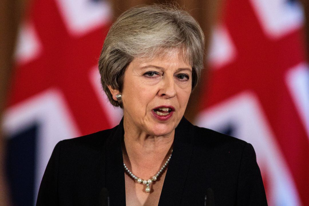 La primera ministra británica,Theresa May