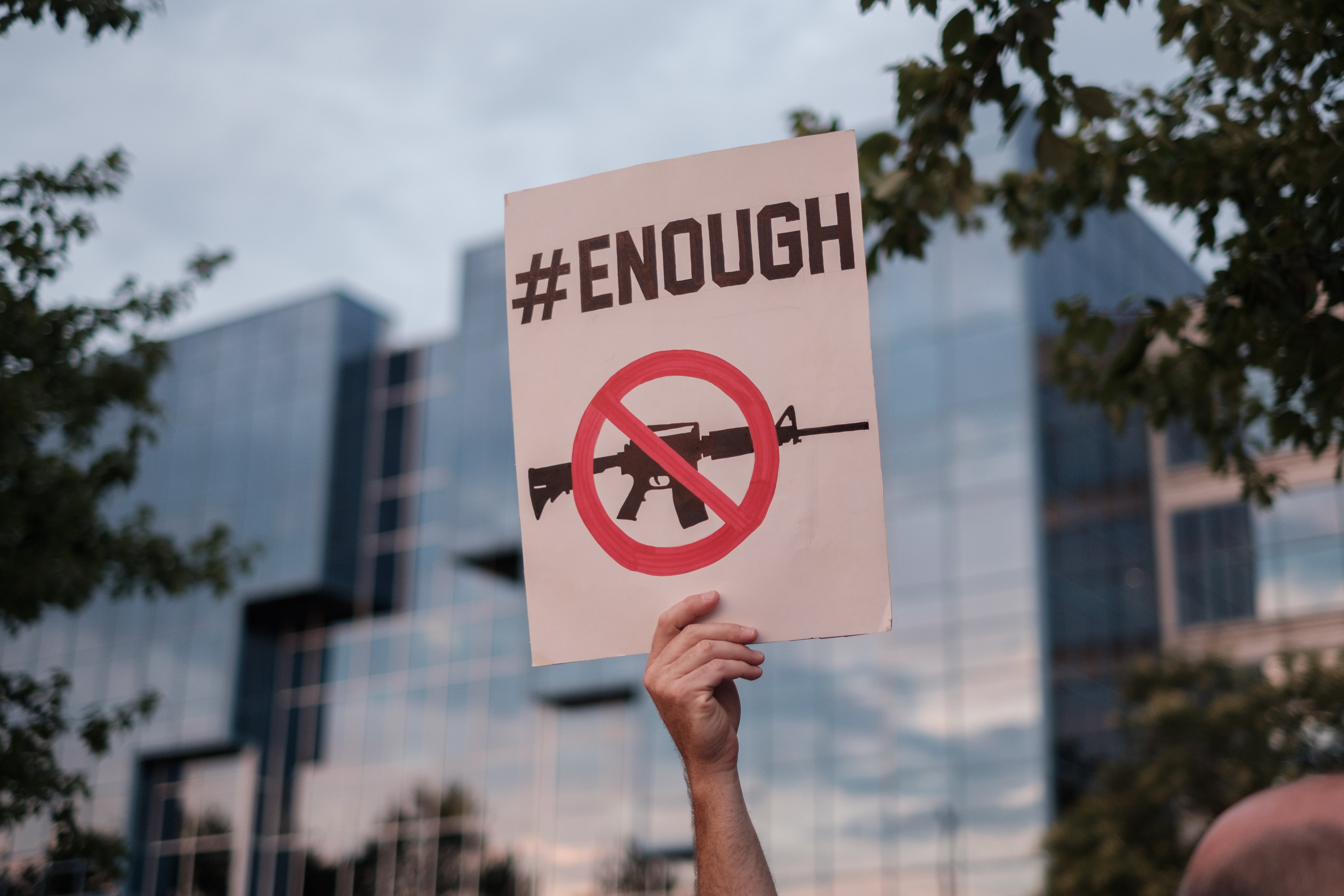 Protesta contra la tenencia de armas tras la matanza del colegio de primaria de Texas.