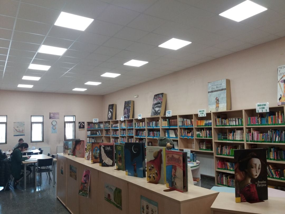 Nuevos techos e iluminación en la biblioteca municipal Cronista Herrera de Cuéllar.