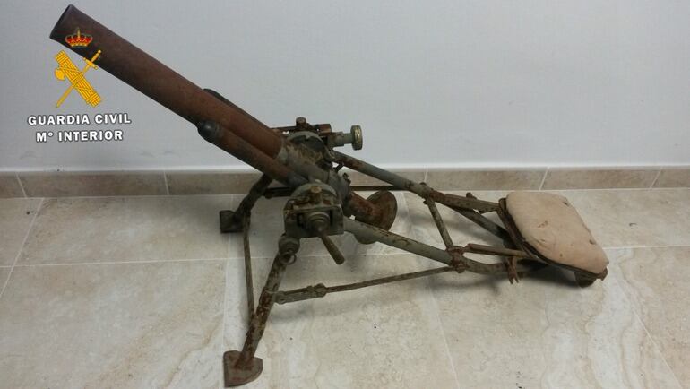 Pieza intervenida por la guardia civil