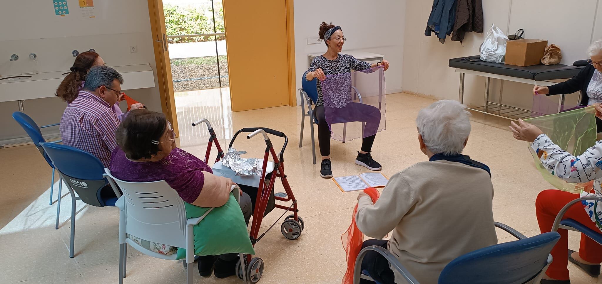 Imatge del taller de musicoteràpia