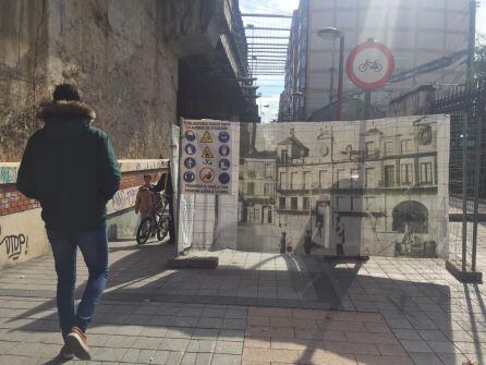 Las obras en el paso peatonal de Arco de Ladrillo ya han comenzado
