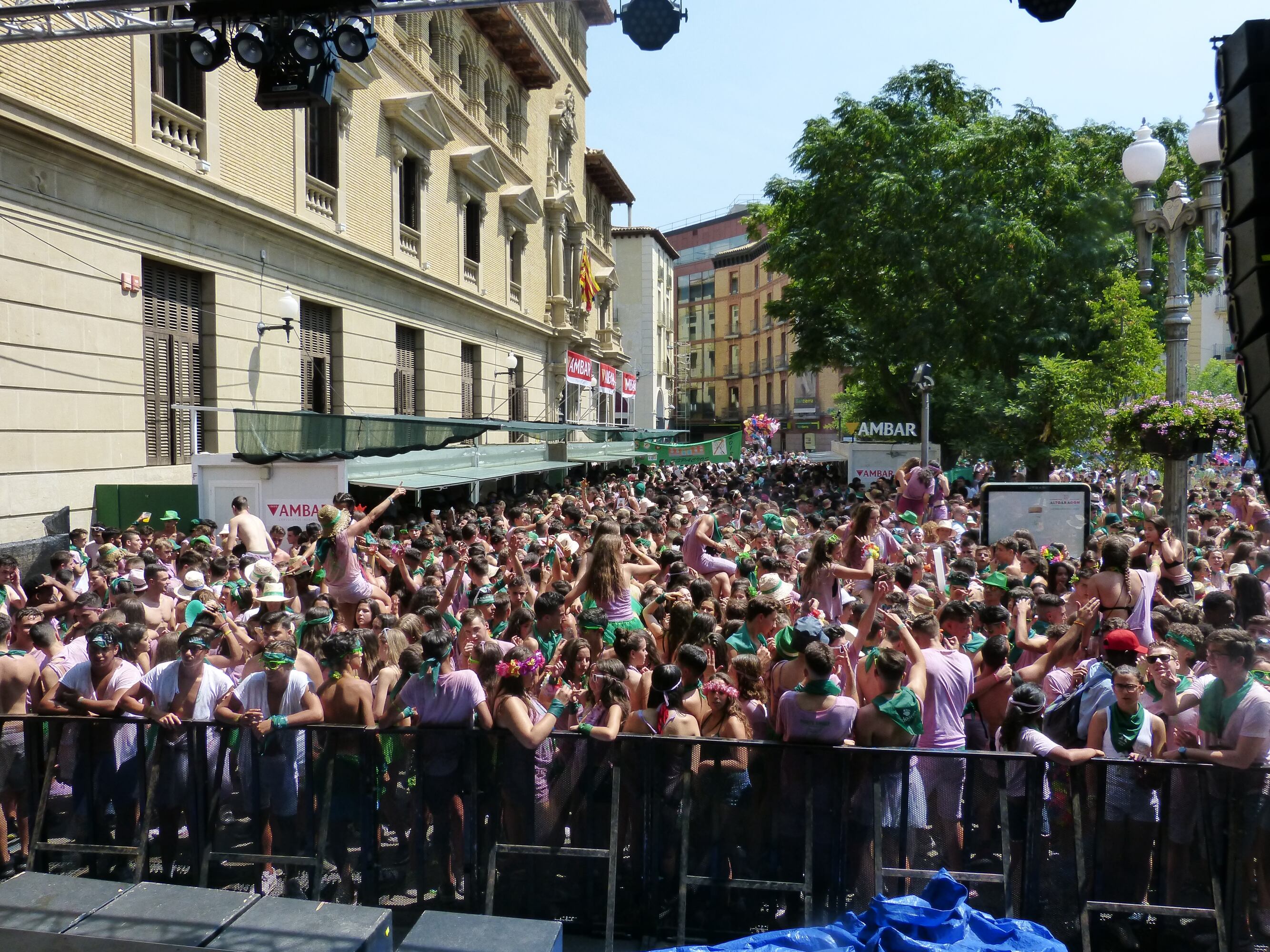 Zona de las Peñas en la Plaza de Navarra