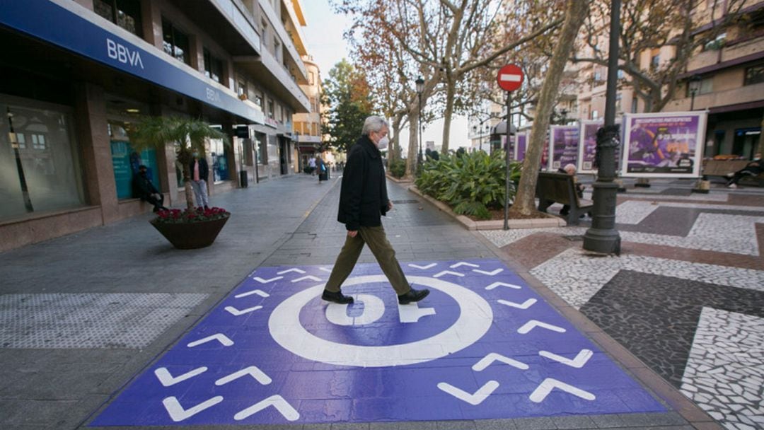 Zona de La Morada en el centro de Gandia 