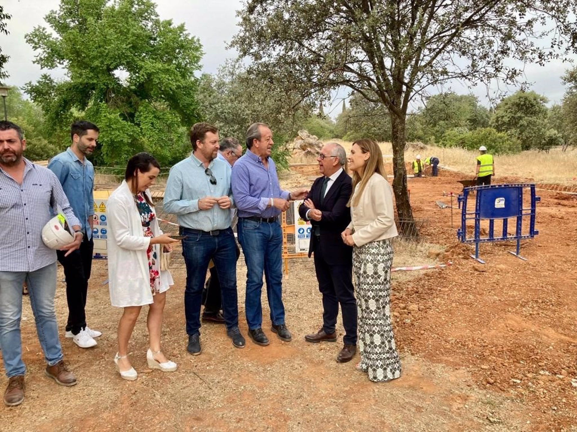 Visita a las obras en el Parque Medioambiental del Cercado del Ciprés - JUNTA DE ANDALUCÍA