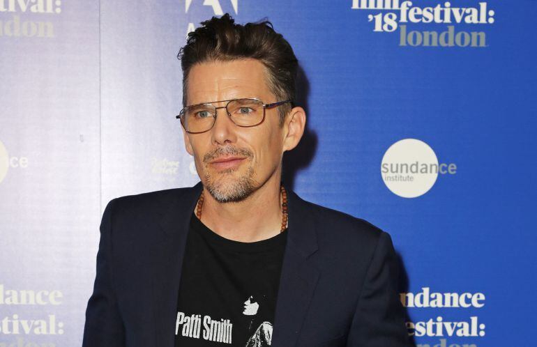 Ethan Hawke attends the &quot;First Reformed&quot; screening during the Sundance Film Festival: London at the Picturehouse Central on June 1, 2018 in London, England