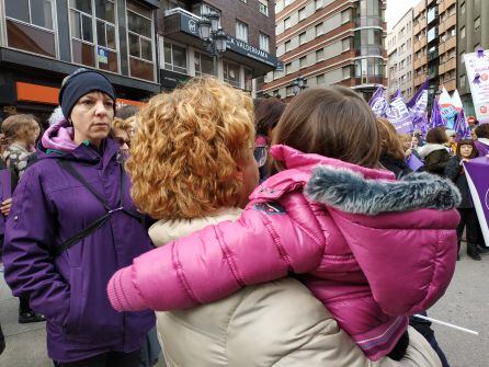 Niños y adultos, en la manifestación