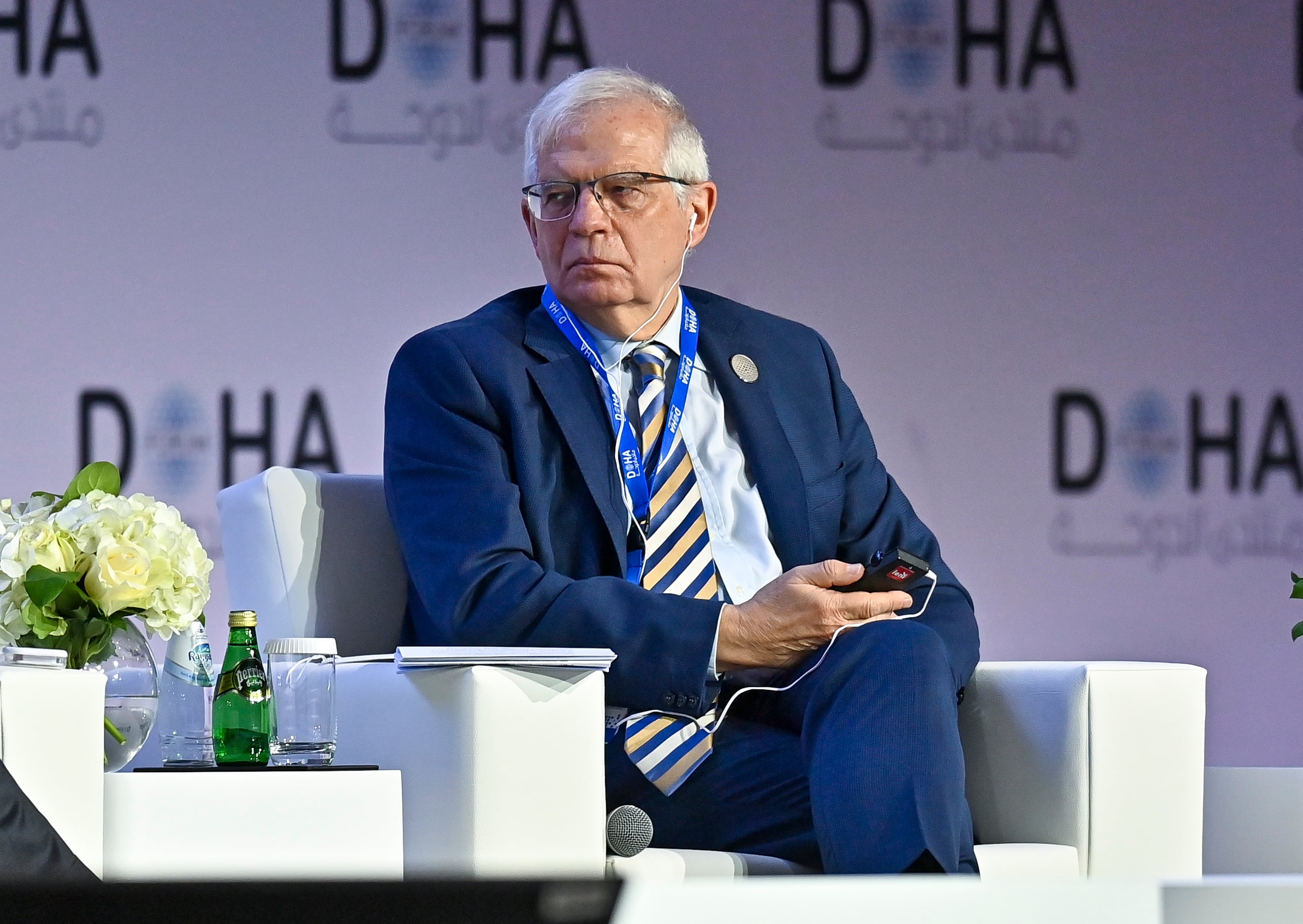 El Alto Representante de la Política Exterior de la UE, Josep Borrell, durante su participación en el Foro de Doha