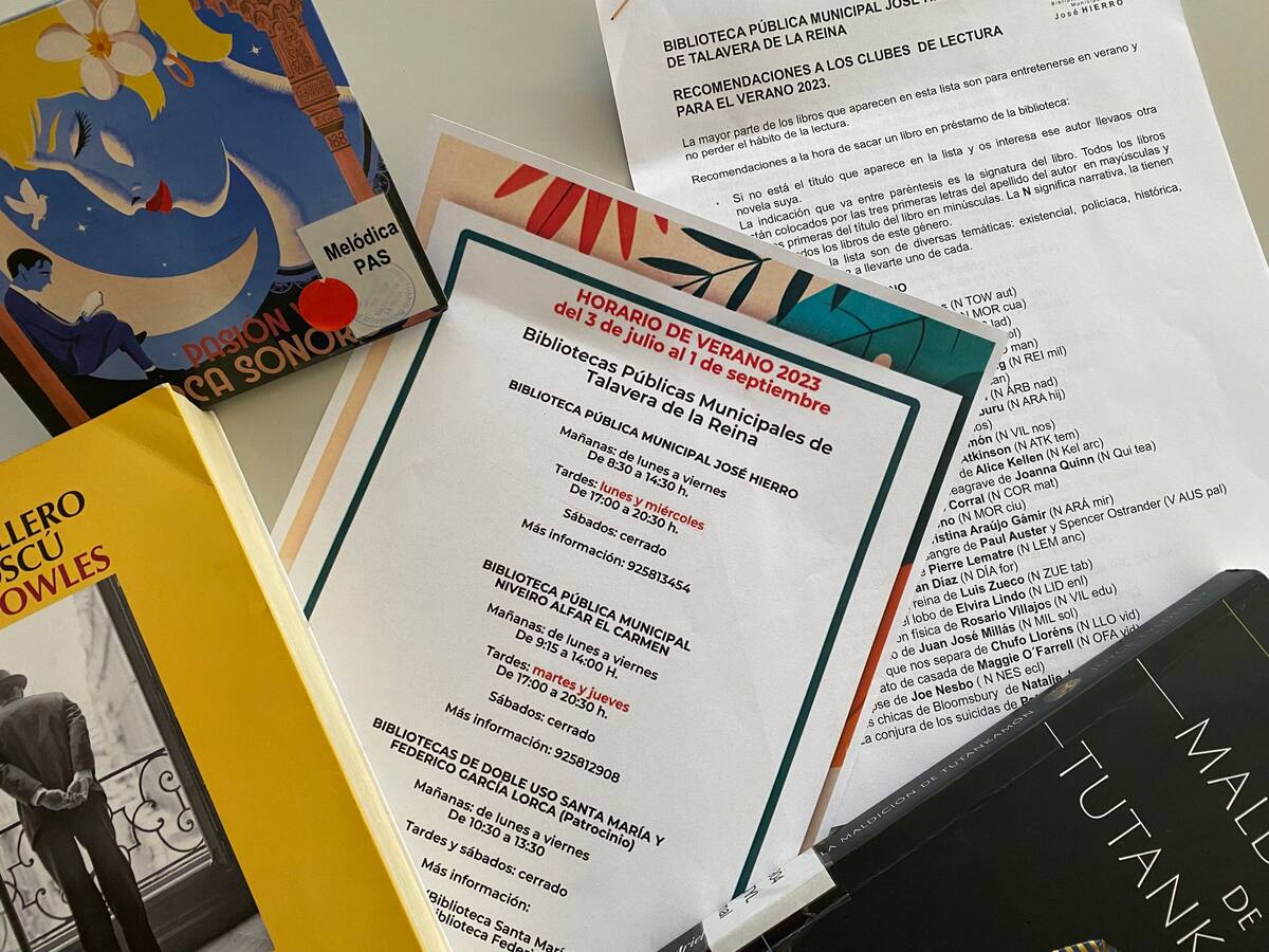 Se amplía el plazo de préstamos de las bibliotecas públicas de Talavera