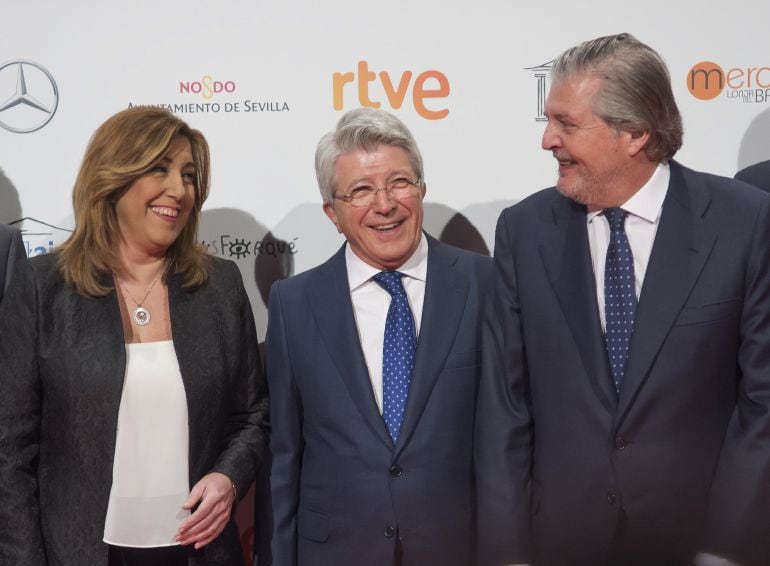 Enrique Cerezo, en Sevilla, en la gala de los premios Forqué.