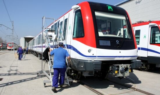 Una imatge de la factoria d&#039;Alstom a Santa Perpètua de Mogoda