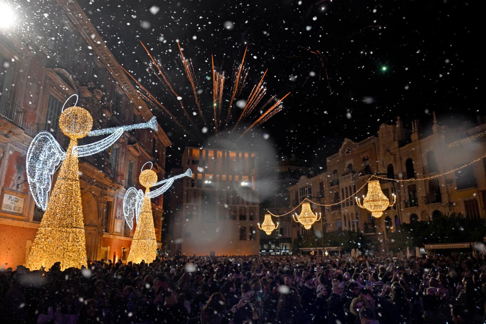 Encendido de la navidad 2025 en Murcia
