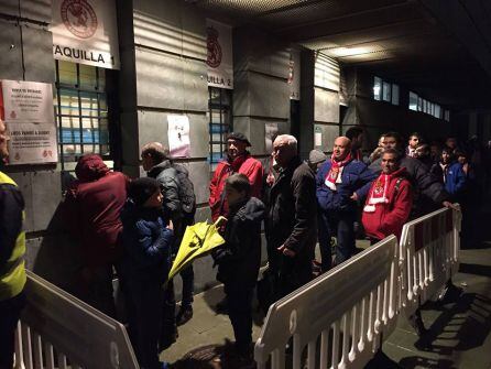 Al acabar el último partido, la afición leonesa ya pensaba en El Molinón