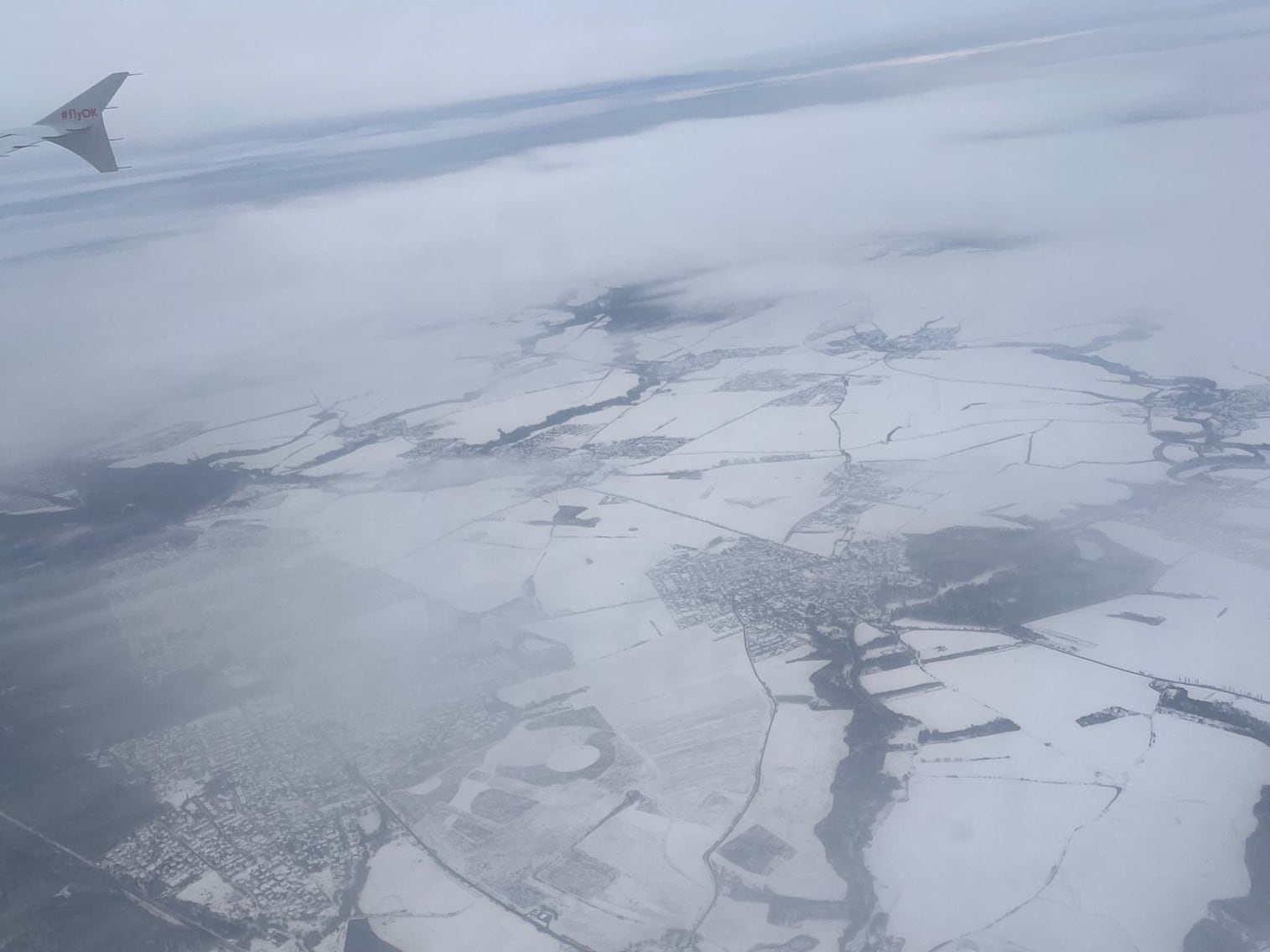 Vista aérea vuelo Praga-Córdoba