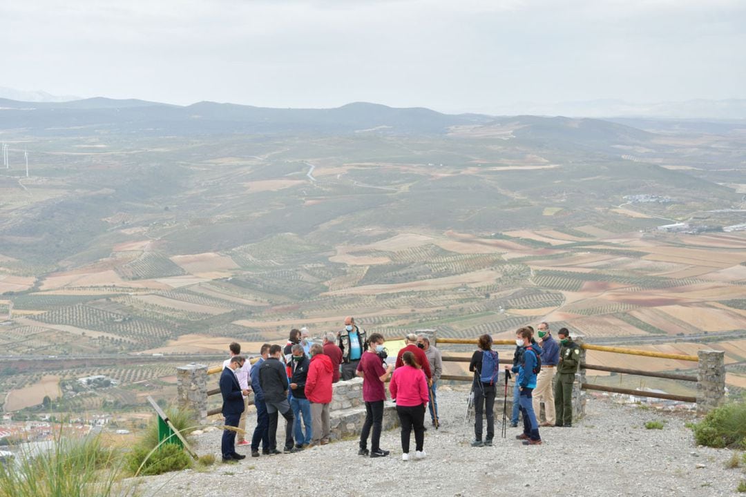 Reinauguración del Mirador Padre Ferrer, en el espacio natural de Sierra Nevada, ubicado sobre Padul (Granada)