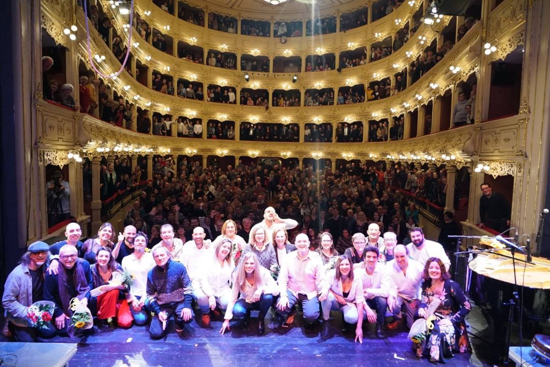 Imagen del concierto de homenaje en el Teatre Principal de Maó