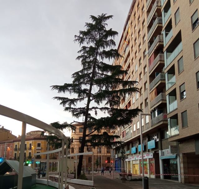 Incidencias de la tormenta en Huesca