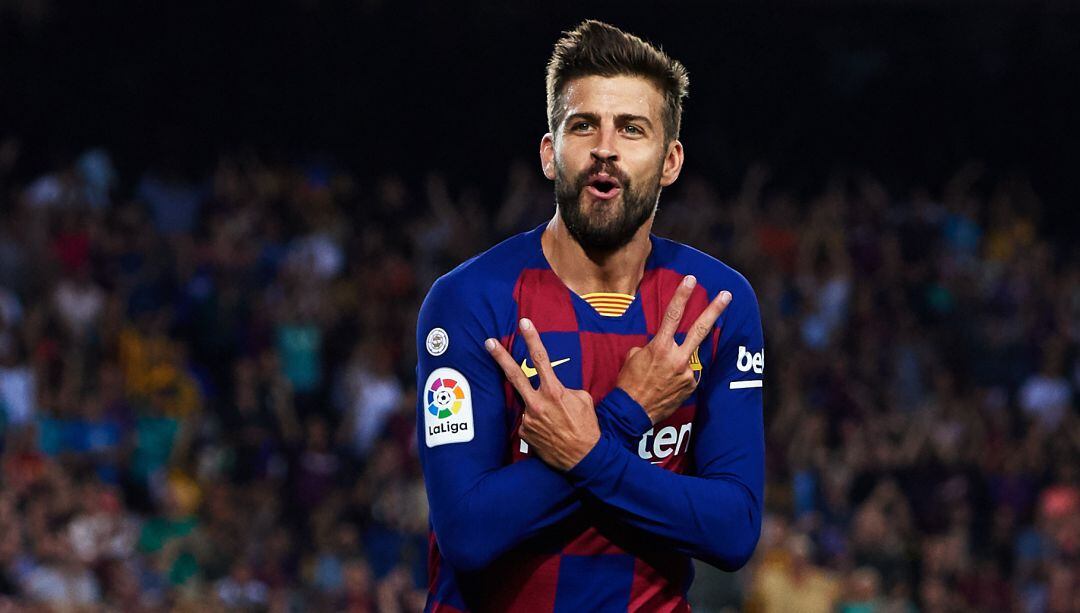 Gerard Piqué, en un partido con el Barcelona