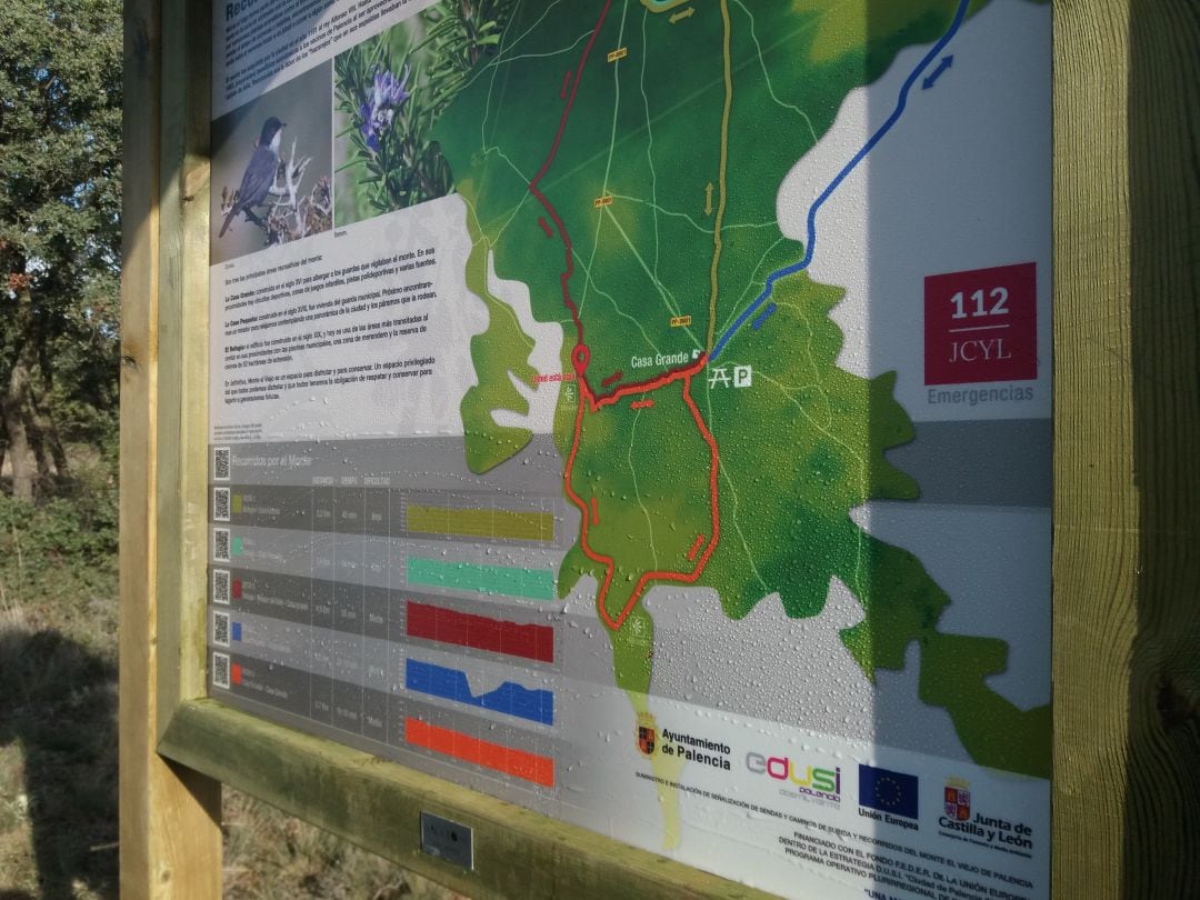 El Monte el Viejo de Palencia estrena señalización
