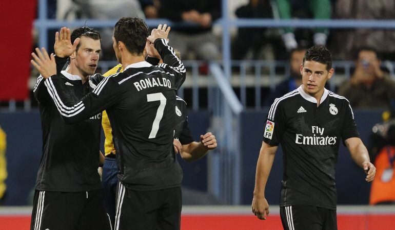 Cristiano felicita a Bale por su gol en La Rosaleda