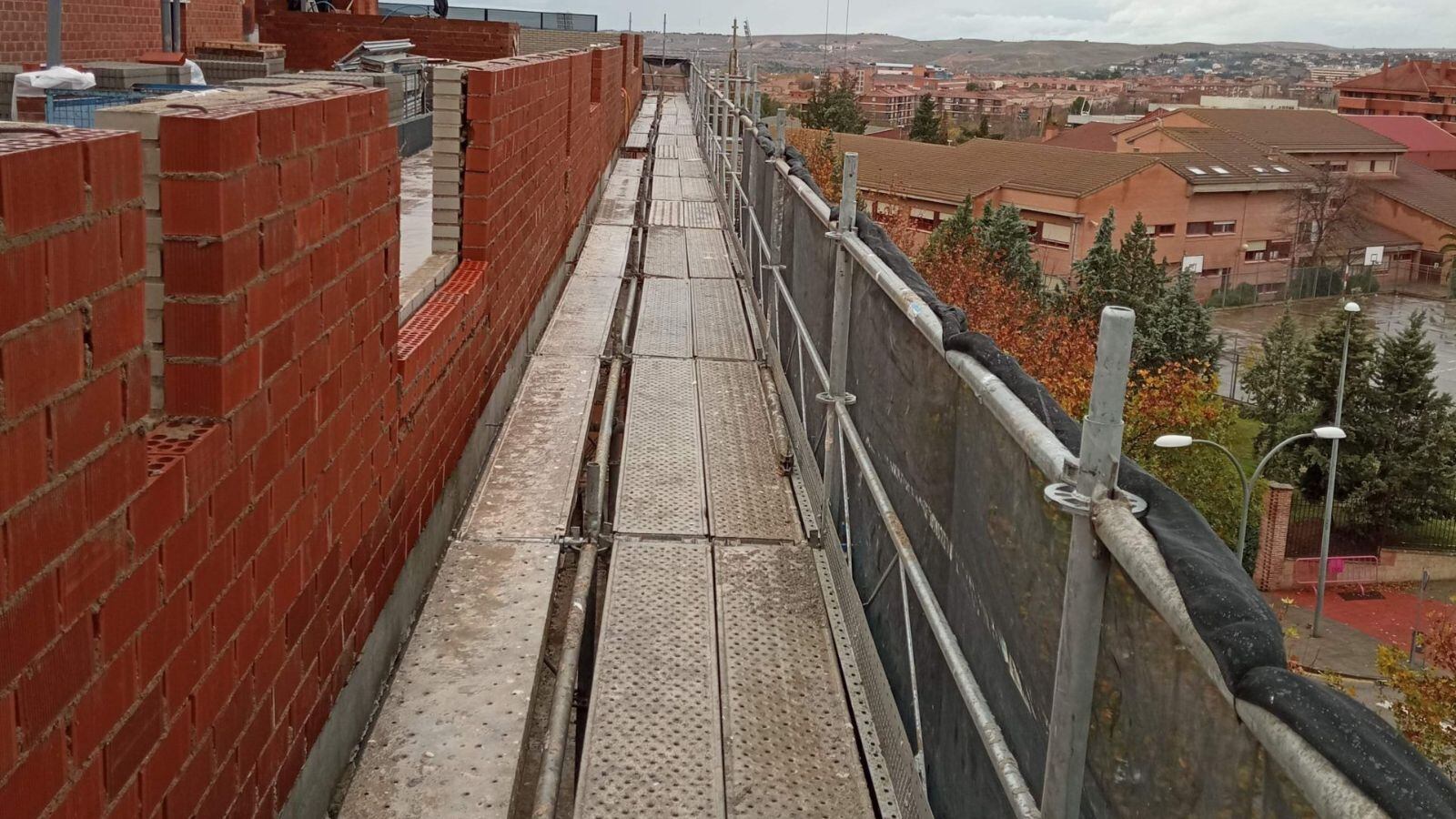 Imagen de archivo de un bloque de viviendas en construcción