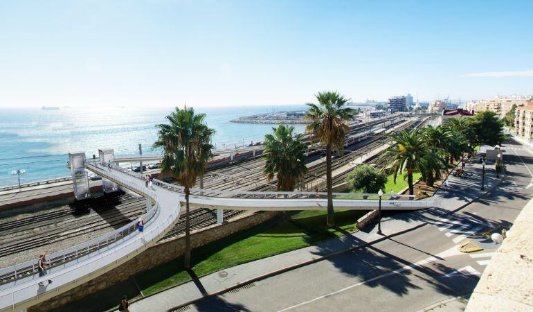 Imatge virtual de la passarel·la. 