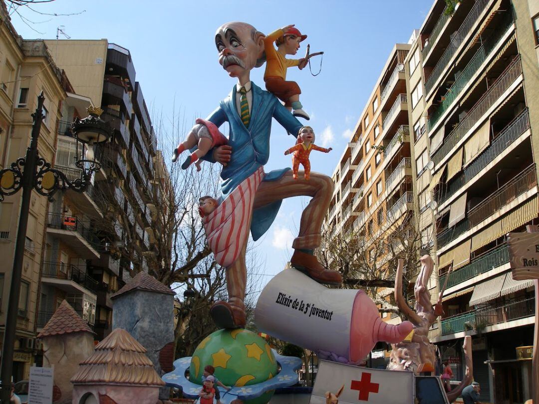 Imagen de archivo de las fallas de Gandia 