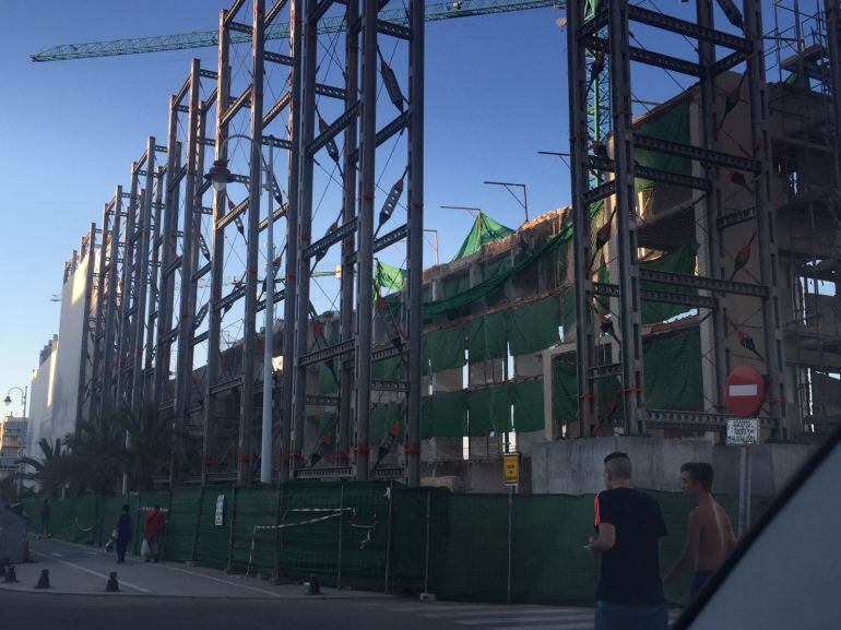 Obras en el Hotel de Arenales