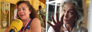 Jihan Tahri (izquierda) y Dora Bouchoucha (derecha)