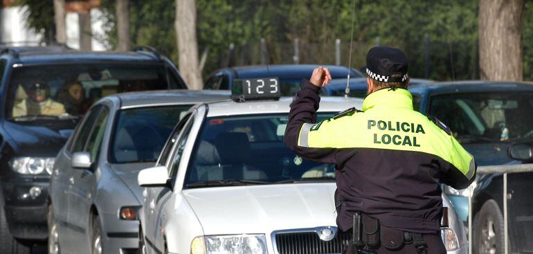 Imagen de archivo de un control de la Policía Local