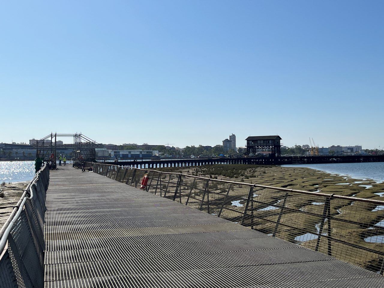 Obras en el Muelle de Tharsis. Puerto de Huelva