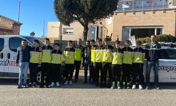 Los corredores de la escuadra ribereña, el día de la concentración en Valdevacas