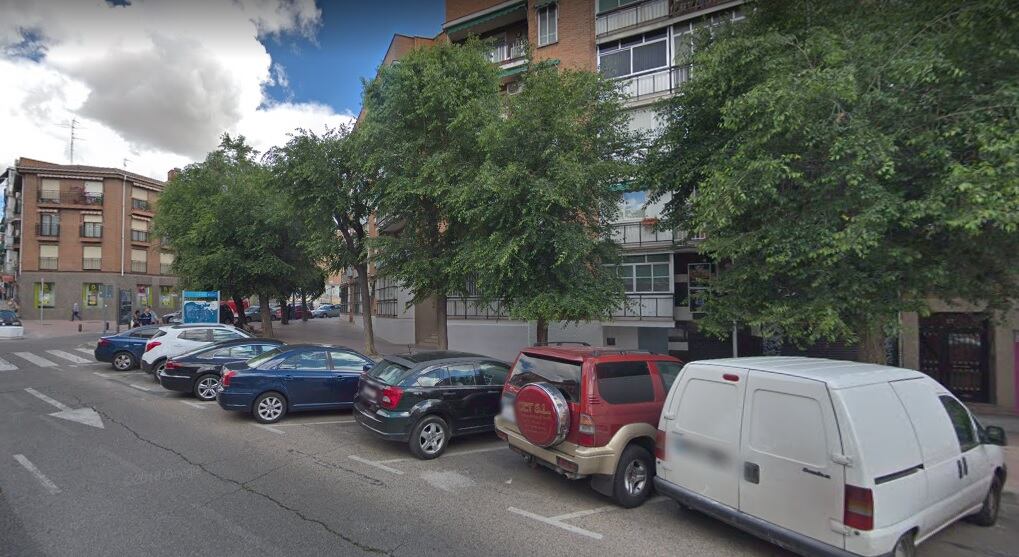 La confluencia entre las calles Getafe y Pluma en Leganés