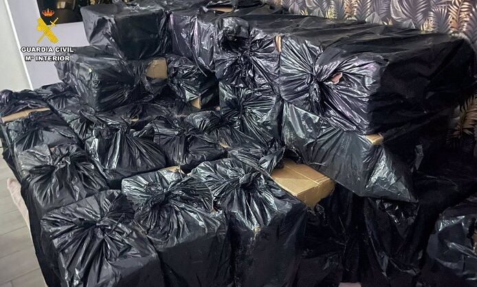 Tabaco incautado en Los Barrios