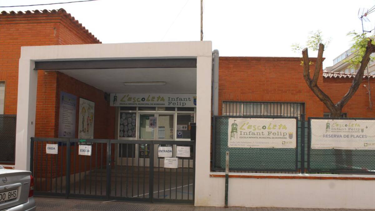 Borriana licita la gestión de la Escuela Infantil Príncep Felip de titularidad municipal