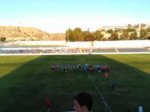 Imagen del partido disputado en la ciudad deportiva Antonio Solana