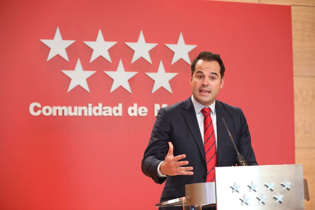 El vicepresidente de la Comunidad de Madrid, Ignacio Aguado