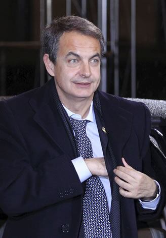 Zapatero, a su llegad a a Bruselas