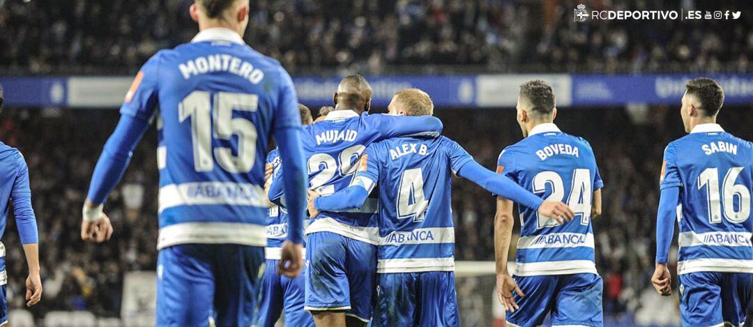 Álex Bergantiños anotó el segundo tanto blanquiazul