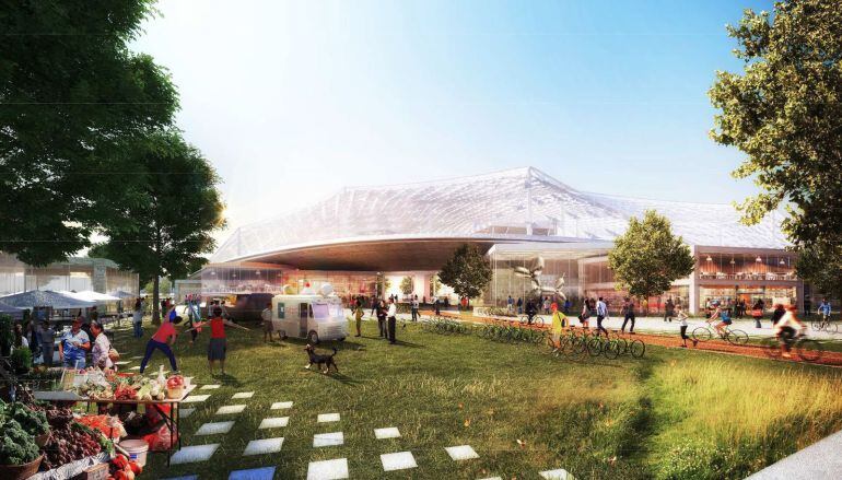 El nuevo campus de Google tardará 30 meses en terminarse.