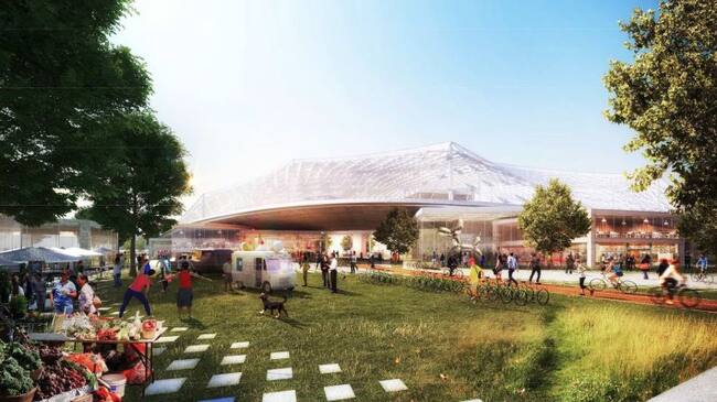El nuevo campus de Google tardará 30 meses en terminarse.