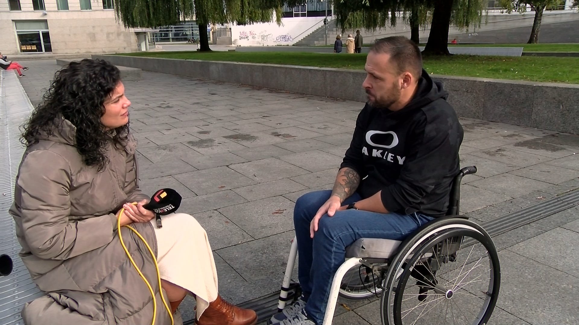 Miguel Rebouras en Plaza da Estrela