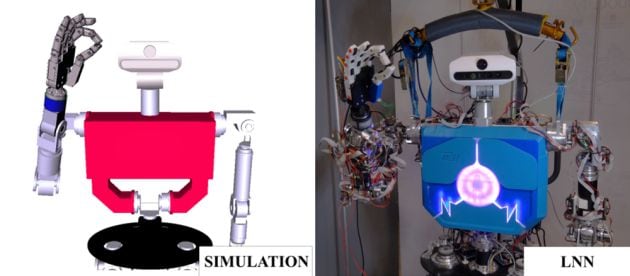 Comparación entre el signo en simulación y el generado por uno de los tres tipos de redes neuronales utilizadas.