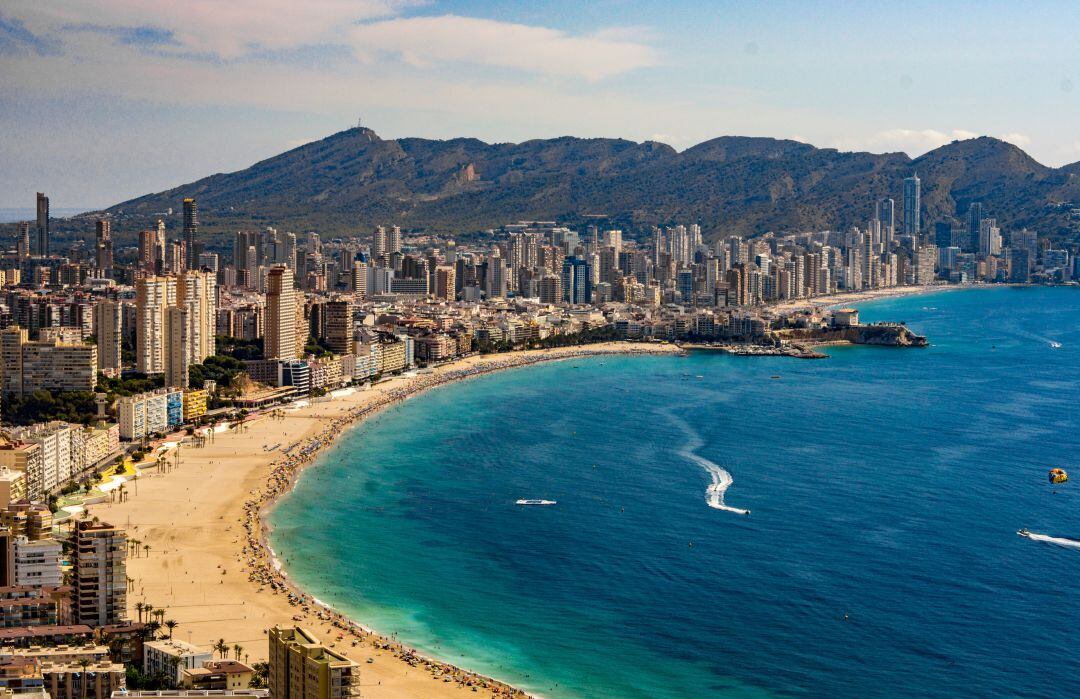 Una imagen aérea de Benidorm