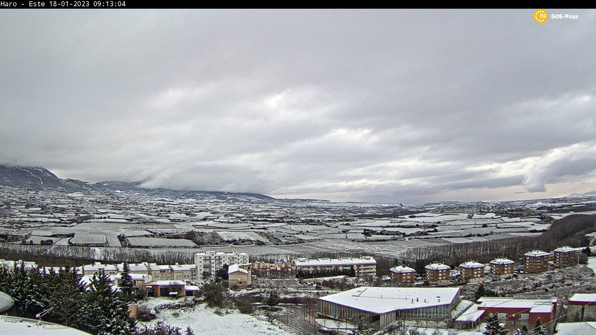 Haro amanece con nieve