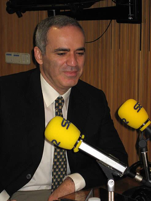 El ajedrecista y político ruso Gary Kasparov
