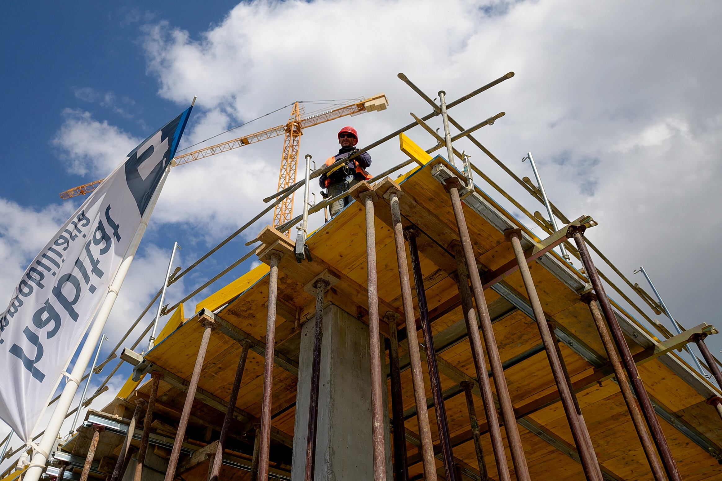 Trabajador de la construcción en la Comunitat Valenciana en una imagen de archivo.