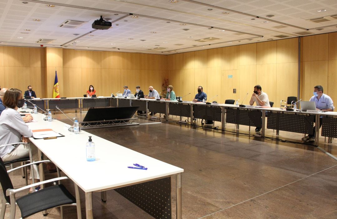 Un moment de la Taula nacional de l'habitatge celebrada aquest dimarts.